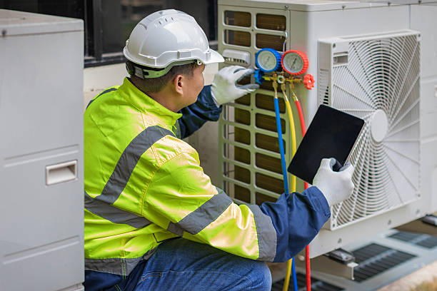 Professional Hvac technician working in Georgetown, MA